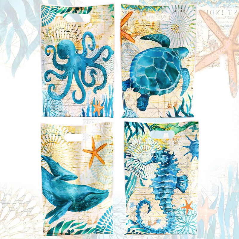 Marine Coral - 10/20/50 stuks oceaan koraal thema plastic