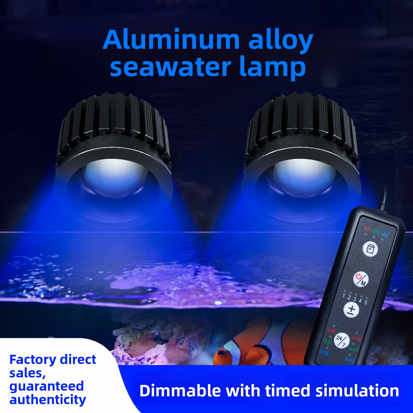 Reef Lighting - Diepzee spectrale intelligente koraallamp met UV-geëxciteerde