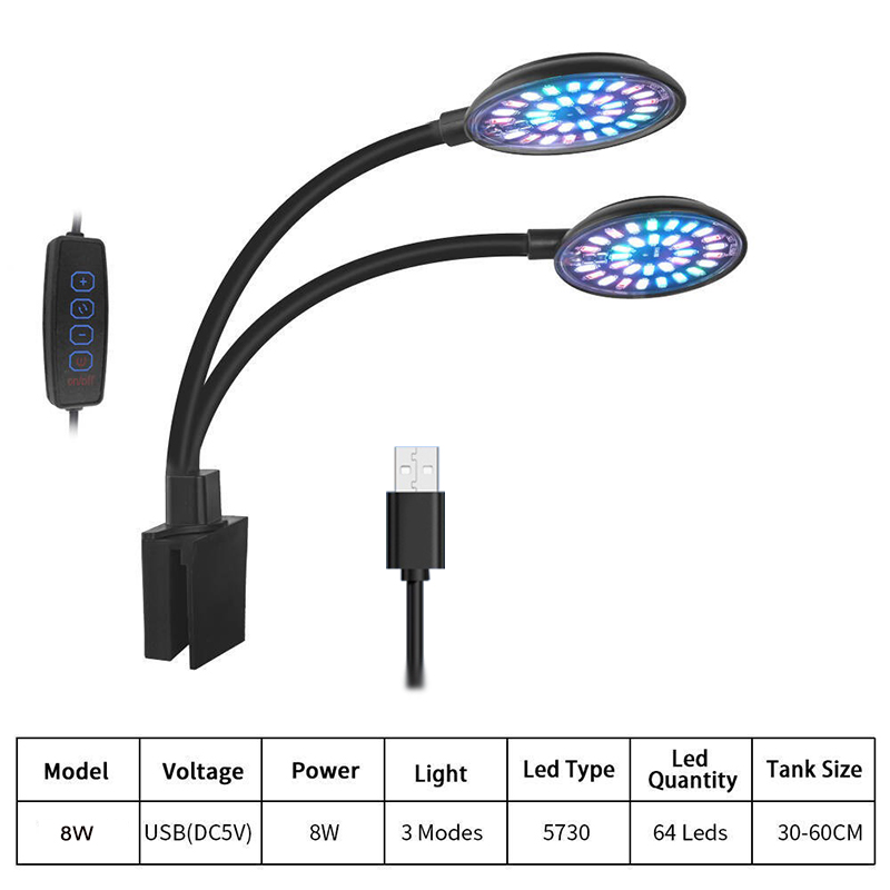 USB Aquarium LED-licht Aquariu - Aquarium Marine Lights recensie en prijs