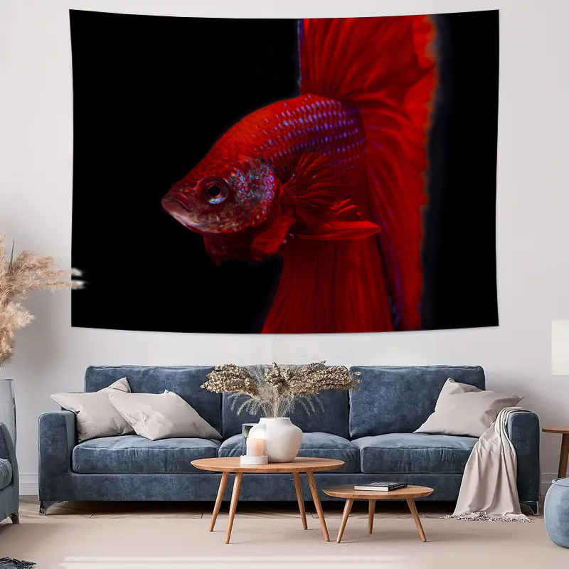 Levendige rode Betta Fish Tape - Ocean Aquarium recensie en prijs